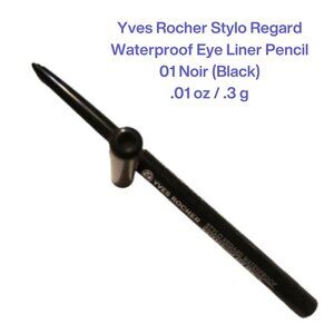 Yves Rocher Waterproof Eye Pencil Noir 01 03g Black Long Lasting Eyeliner Makeup